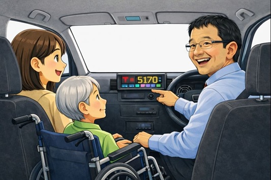 ⑥目的地到着後、メーターに表示された料金をご確認ください - 株式会社ブリッジメイト