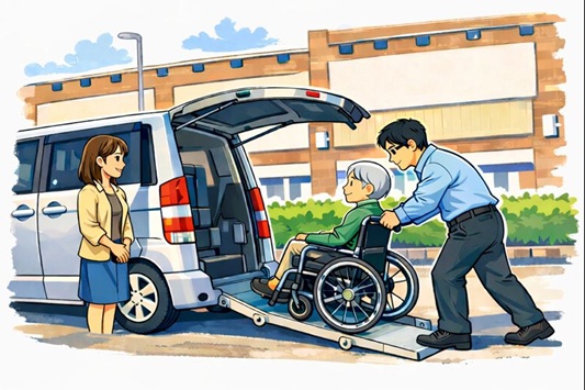 ⑧ご利用者様が完全に降車されるまでお待ちください - 株式会社ブリッジメイト